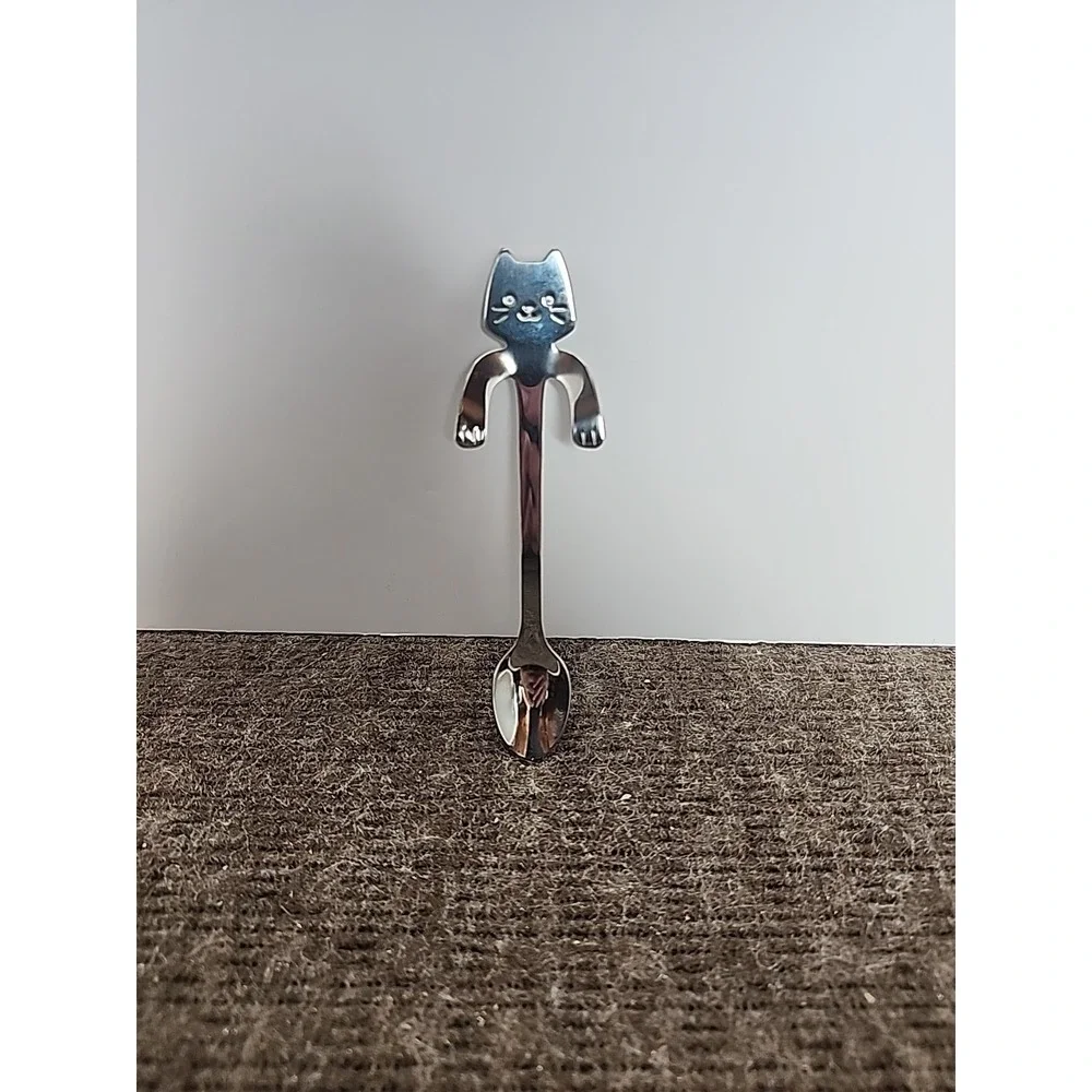 Stainless Steel  Spoon‎ Hanging Cat For Mugs